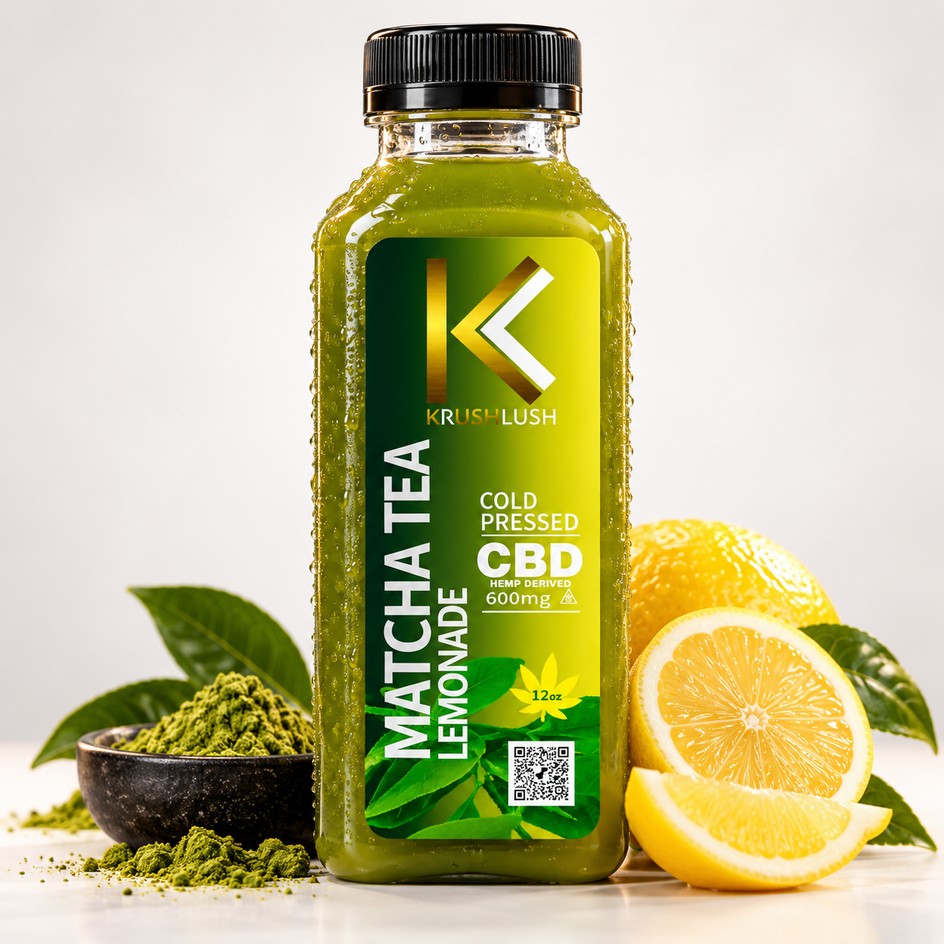 Matcha Tea Lemonade botanical beverage with matcha and lemon
